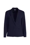 Lands' End Women's Two Button Ponte Blazer In Multi