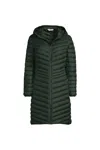 Lands' End Plus Size Wanderweight Packable Down Coat In Green