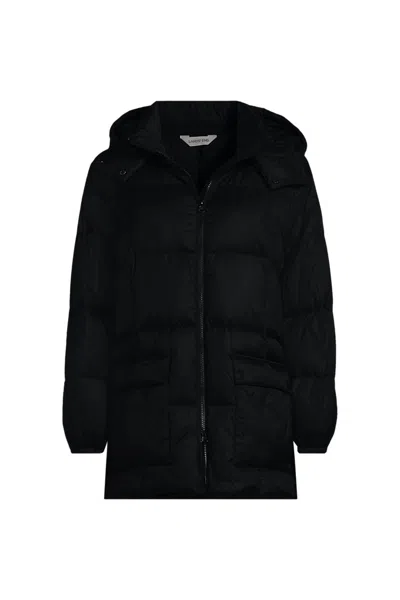 Lands' End Women's Wanderweight Packable Parka Puffer In Black