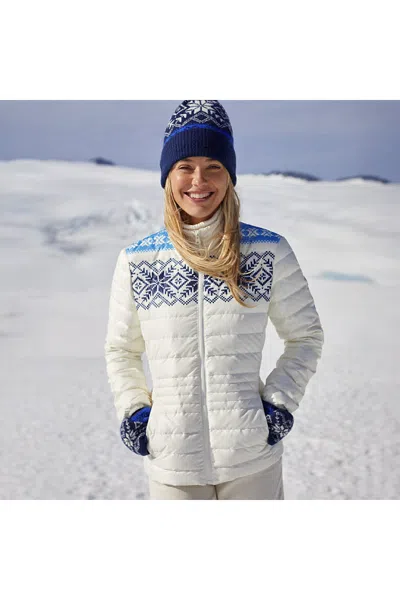 Lands' End Women's Wanderweight Packable Print Down Jacket In White