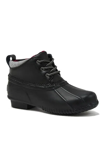 Lands' End Waterproof Ankle Duck Boots In Black