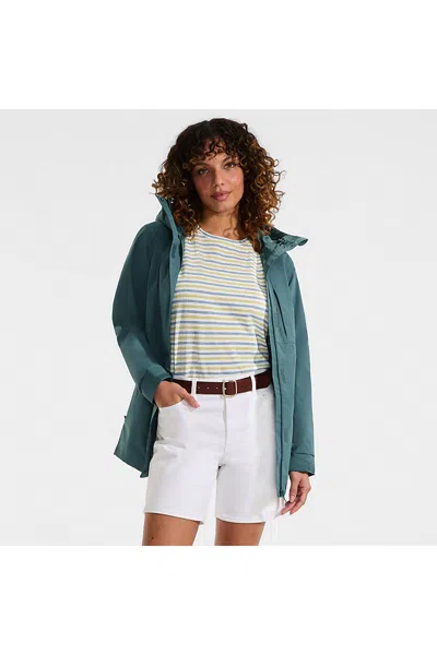 Lands' End Women's Waterproof Raincoat In Blue