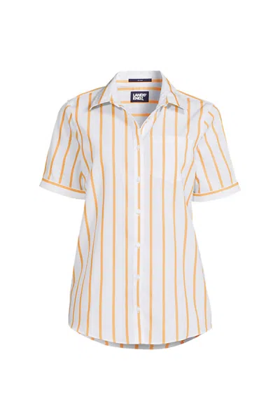 Lands' End Women's Wrinkle Free No Iron Shirt In Multi