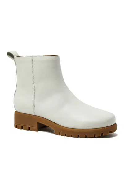 Lands' End Women's Zip Up Leather Lug Boots In Brown