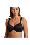 Lands' End Womens Full Coverage True Solutions Lightweight Microfiber Basic Bra In Black