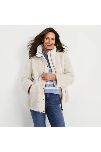 Lands' End Womens Sherpa Jacket In Neutral