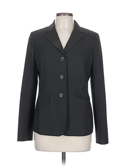 Pre-owned Lands' End Wool Blazer Jacket In Gray