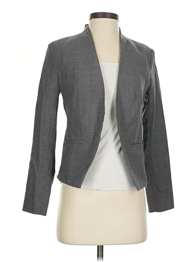 Pre-owned Lands' End Wool Blazer Jacket In Gray