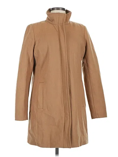 Pre-owned Lands' End Wool Coat In Brown