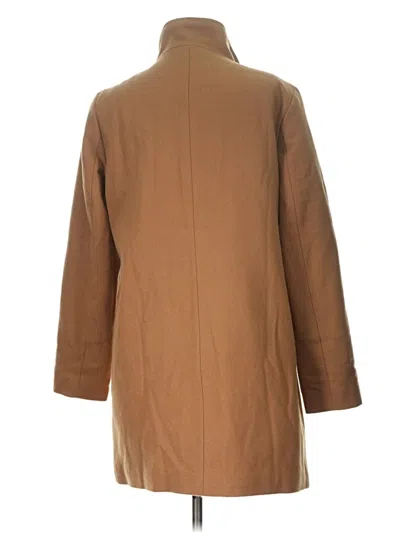 Pre-owned Lands' End Wool Coat In Brown