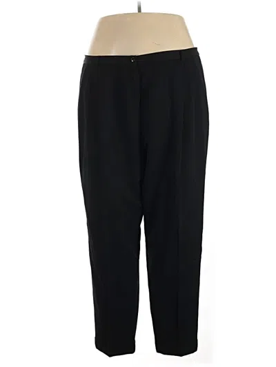 Pre-owned Lands' End Wool Pants In Black