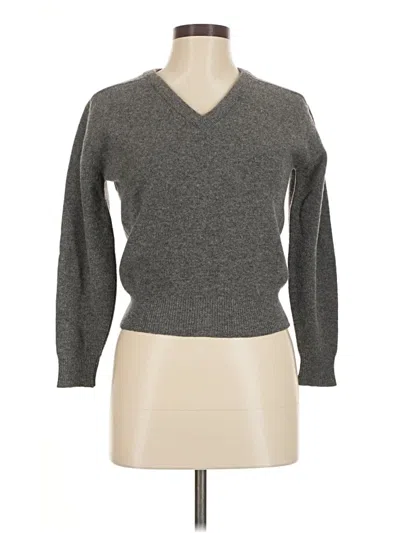 Pre-owned Lands' End Wool Pullover Sweater In Gray
