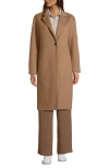 Lands' End Wool Top Coat In Honey Beige