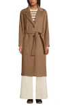 Lands' End Wool Wrap Long Coat In Multi