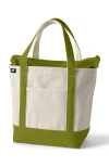 Lands' End Zip Top Canvas Tote Bag