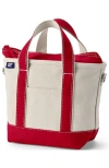 Lands' End Zip Top Canvas Tote Bag
