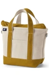 Lands' End Zip Top Canvas Tote Bag