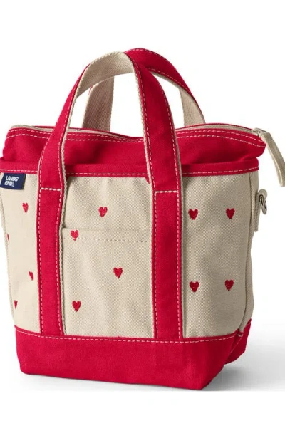 Lands' End Zip Top Canvas Tote Bag