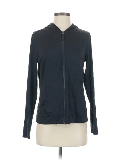 Pre-owned Lands' End Zip Up Hoodie In Blue