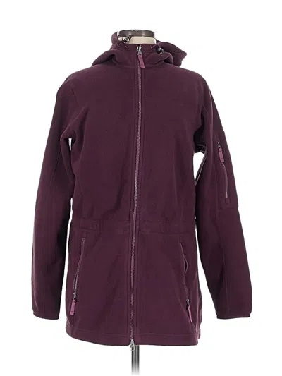 Pre-owned Lands' End Zip Up Hoodie In Purple