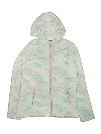 Pre-owned Lands' End Kids'  Zip Up Hoodie In Purple