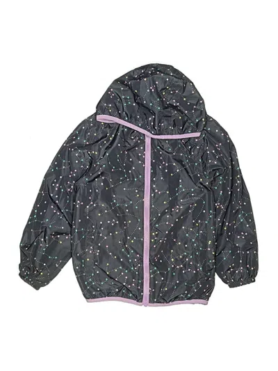 Pre-owned Lands' End Kids'  Zip Up Hoodie In Purple