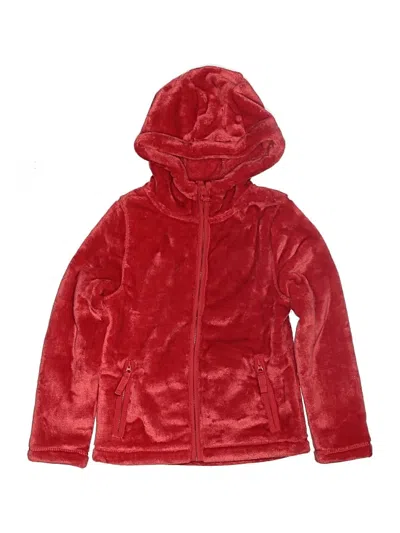 Pre-owned Lands' End Kids'  Zip Up Hoodie In Red