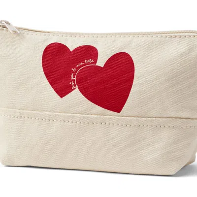 Lands' End Zipper Canvas Pouch In Neutral