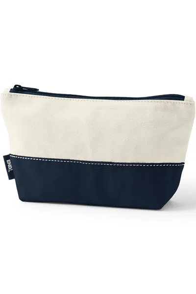 LANDS' END ZIPPER CANVAS POUCH