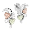 Landstrom's Black Hills Gold Black Hills Gold Sterling Silver 15.2mm Flower Stud Earrings In Silver