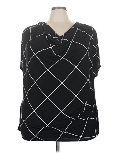 Pre-owned Lane Bryant 3/4 Sleeve Blouse In Black