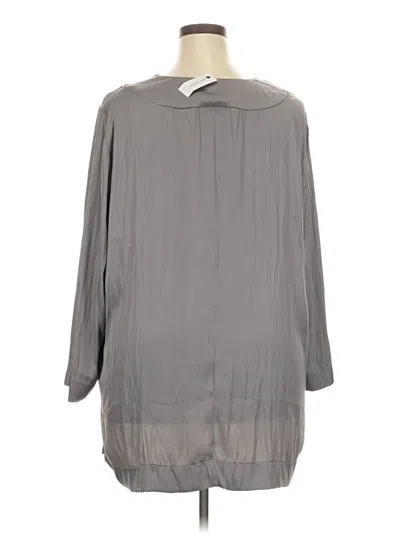 Lane Bryant 3/4 Sleeve Blouse In Gray