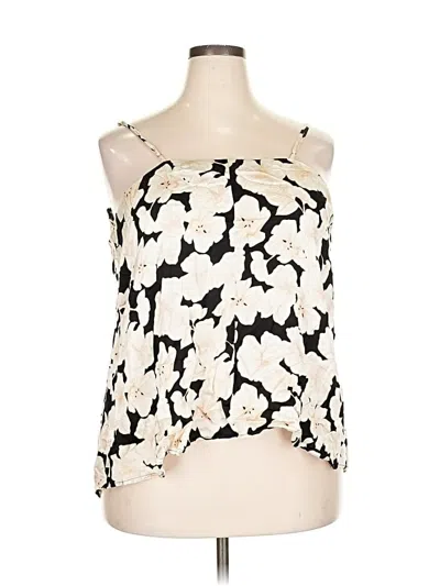 Pre-owned Lane Bryant 3/4 Sleeve Blouse In White