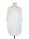 Lane Bryant 3/4 Sleeve T-shirt In White