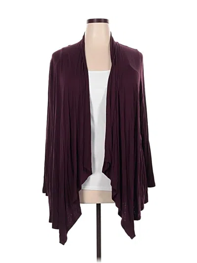 Pre-owned Lane Bryant 3/4 Sleeve T-shirt In Burgundy