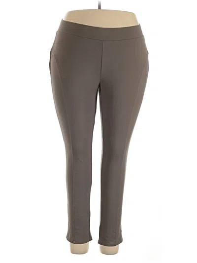 Pre-owned Lane Bryant Active Pants In Brown