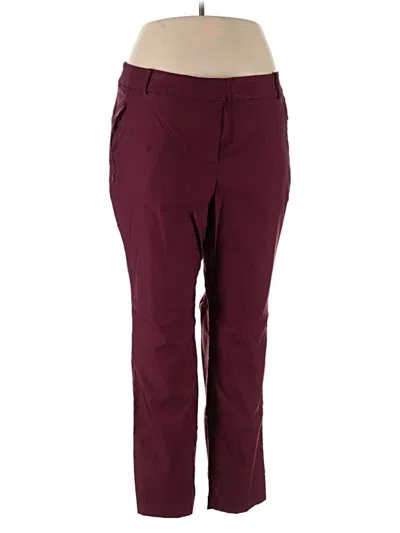 Pre-owned Lane Bryant Active Pants In Burgundy