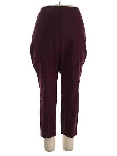 Pre-owned Lane Bryant Active Pants In Burgundy