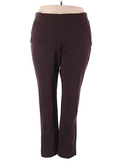 Pre-owned Lane Bryant Active Pants In Burgundy