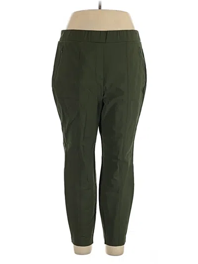 Pre-owned Lane Bryant Active Pants In Green