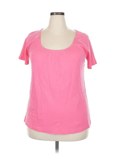 Pre-owned Lane Bryant Active T-shirt In Pink