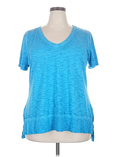 Pre-owned Lane Bryant Active T-shirt In Blue