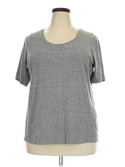 Pre-owned Lane Bryant Active T-shirt In Gray