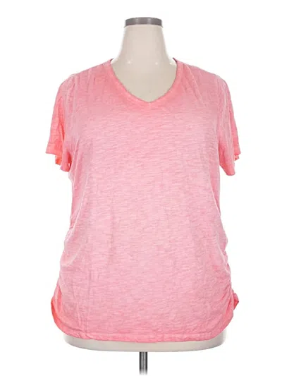 Pre-owned Lane Bryant Active T-shirt In Pink