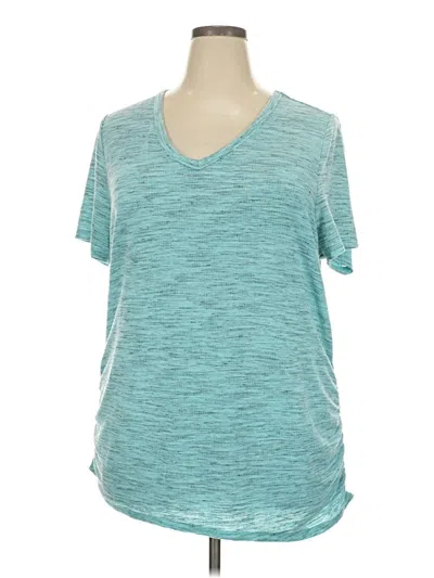 Pre-owned Lane Bryant Active T-shirt In Teal