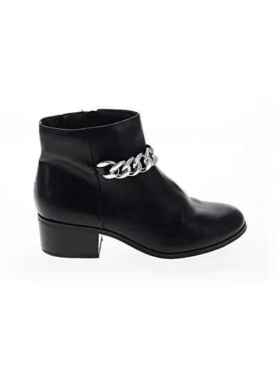 Pre-owned Lane Bryant Ankle Boots In Black