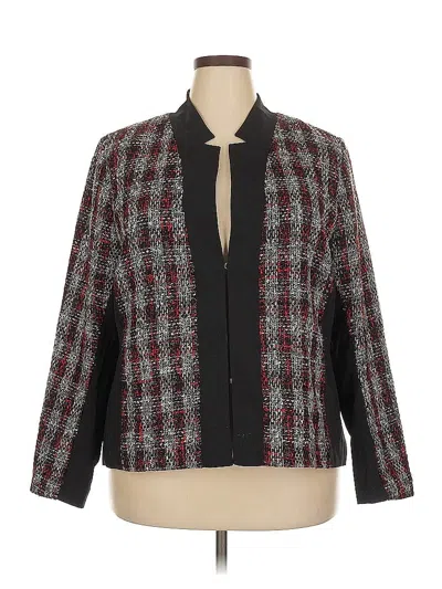 Pre-owned Lane Bryant Blazer Jacket In Black