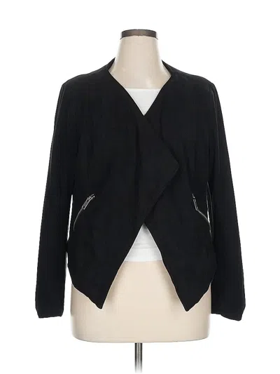Pre-owned Lane Bryant Blazer Jacket In Black