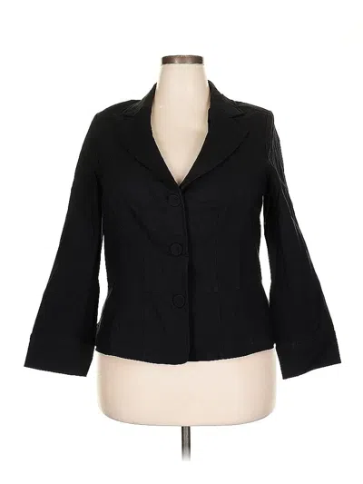 Pre-owned Lane Bryant Blazer Jacket In Black