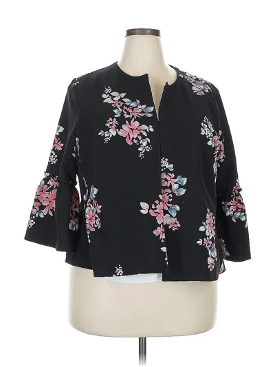 Pre-owned Lane Bryant Blazer Jacket In Black